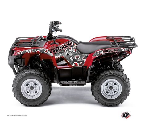 Kit Déco Quad Freegun Eyed Yamaha 550-700 Grizzly Rouge (2008-2015)