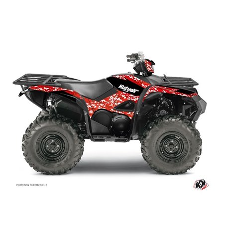 Kit Déco Quad Predator Yamaha 700-708 Grizzly Rouge (2016-2021)