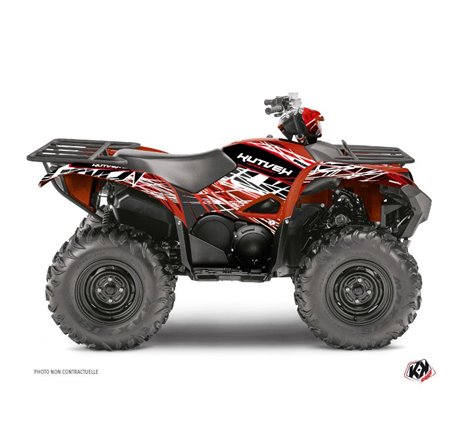 Kit Déco Quad Eraser Yamaha 700-708 Grizzly Rouge Blanc (2016-2021)