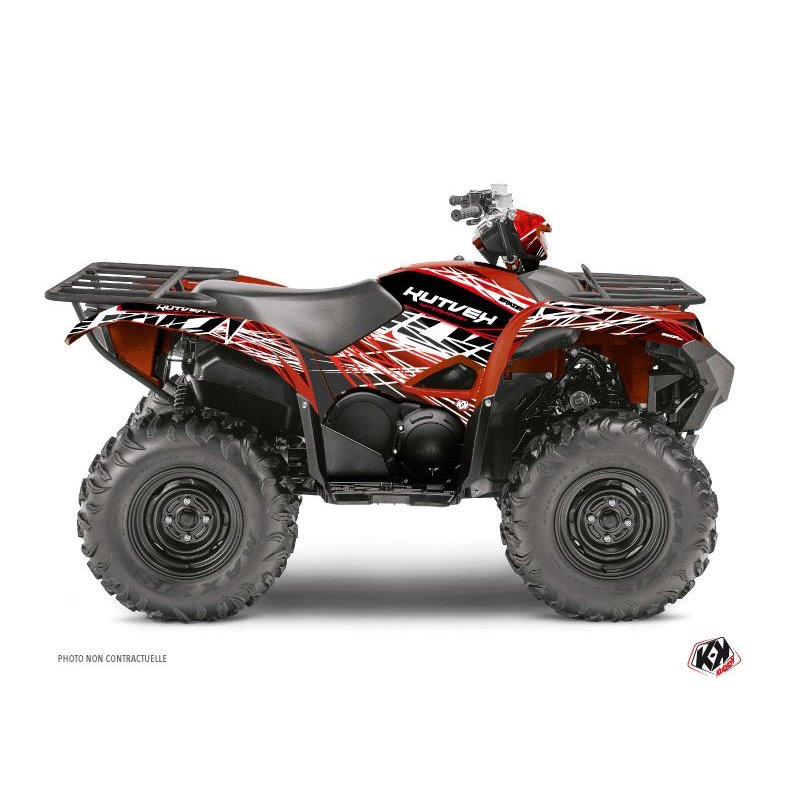 Kit Déco Quad Eraser Yamaha 700-708 Grizzly Rouge Blanc (2016-2021)