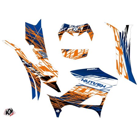 Kit Déco Quad Eraser Yamaha 700-708 Grizzly Bleu Orange (2016-2021)