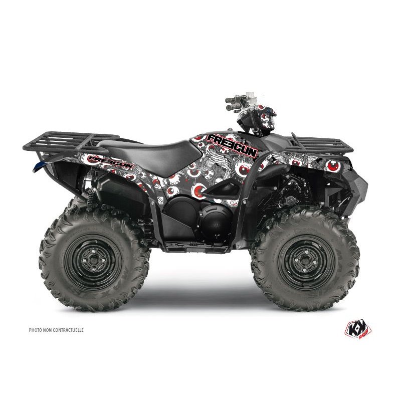Kit Déco Quad Freegun Eyed Yamaha 700-708 Grizzly Rouge (2016-2021)
