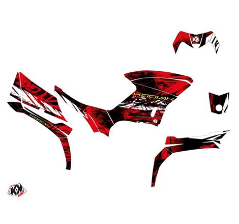 Kit Déco Quad Wild Yamaha 450 Kodiak Rouge (2018-2023)