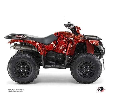 Kit Déco Quad Camo Yamaha 450 Kodiak Rouge (2018-2023)