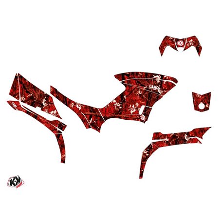 Kit Déco Quad Camo Yamaha 450 Kodiak Rouge (2018-2023)