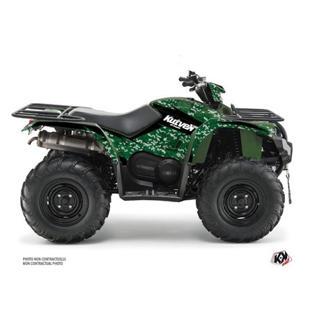Kit Déco Quad Predator Yamaha 450 Kodiak Noir Vert (2018-2023)