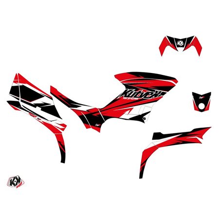 Kit Déco Quad Stage Yamaha 450 Kodiak Noir Rouge (2018-2023)