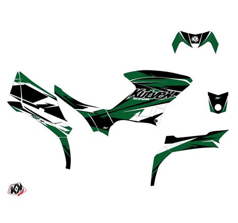 Kit Déco Quad Stage Yamaha 450 Kodiak Noir Vert (2018-2023)