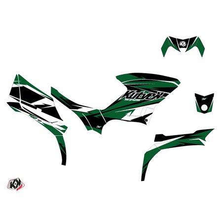 Kit Déco Quad Stage Yamaha 450 Kodiak Noir Vert (2018-2023)