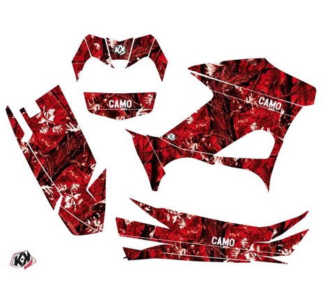 Kit Déco Quad Camo Yamaha 700-708 Kodiak Rouge (2016-2023)
