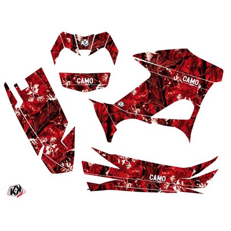 Kit Déco Quad Camo Yamaha 700-708 Kodiak Rouge (2016-2023)