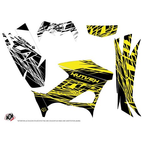 Kit Déco Quad Eraser Fluo Yamaha 700-708 Kodiak Jaune (2016-2023)
