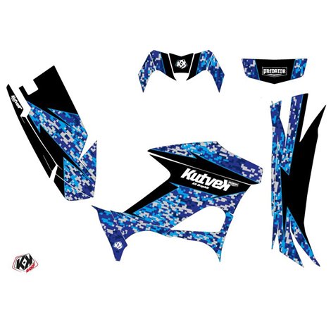 Kit Déco Quad Predator Yamaha 700-708 Kodiak Bleu (2016-2023)