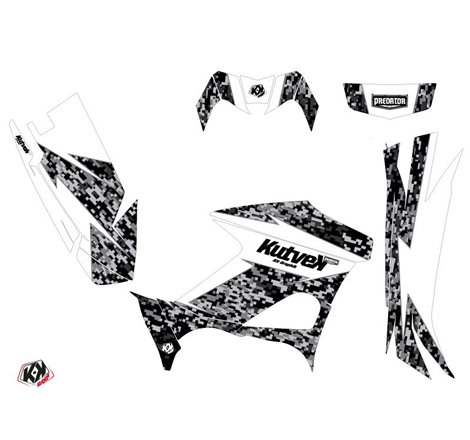 Kit Déco Quad Predator Yamaha 700-708 Kodiak Blanc (2016-2023)