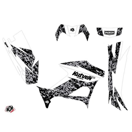 Kit Déco Quad Predator Yamaha 700-708 Kodiak Blanc (2016-2023)