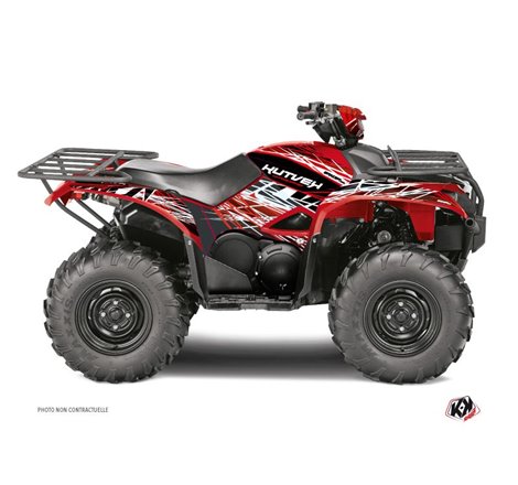 Kit Déco Quad Eraser Yamaha 700-708 Kodiak Rouge Blanc (2016-2023)