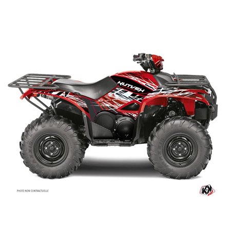 Kit Déco Quad Eraser Yamaha 700-708 Kodiak Rouge Blanc (2016-2023)