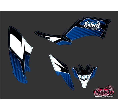 Kit Déco Quad Factory Yamaha 250 Raptor Bleu (2008-2014)