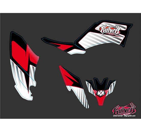 Kit Déco Quad Factory Yamaha 250 Raptor Rouge (2008-2014)