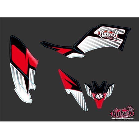 Kit Déco Quad Factory Yamaha 250 Raptor Rouge (2008-2014)