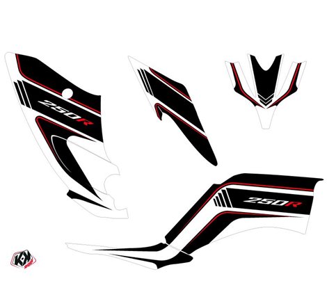 Kit Déco Quad Corporate Yamaha 250 Raptor Noir (2008-2014)