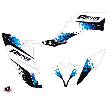 Kit Déco Quad Hangtown Yamaha 250 Raptor Bleu (2008-2014)