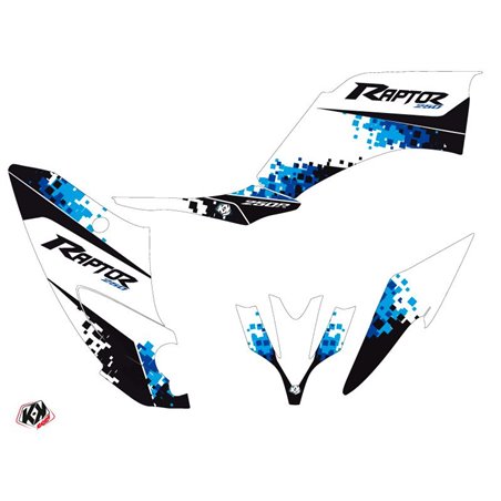 Kit Déco Quad Hangtown Yamaha 250 Raptor Bleu (2008-2014)