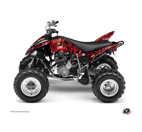 Kit Déco Quad Camo Yamaha 250 Raptor Rouge (2008-2014)