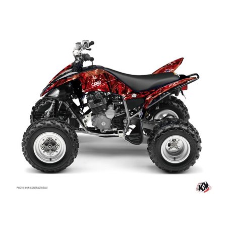 Kit Déco Quad Camo Yamaha 250 Raptor Rouge (2008-2014)