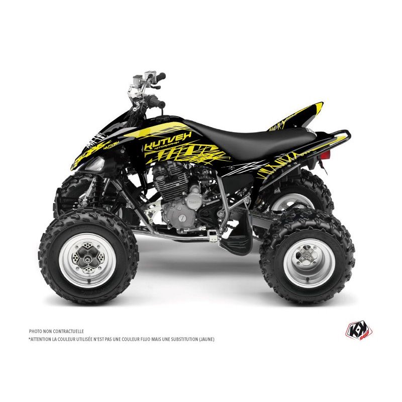 Kit Déco Quad Eraser Fluo Yamaha 250 Raptor Jaune (2008-2014)