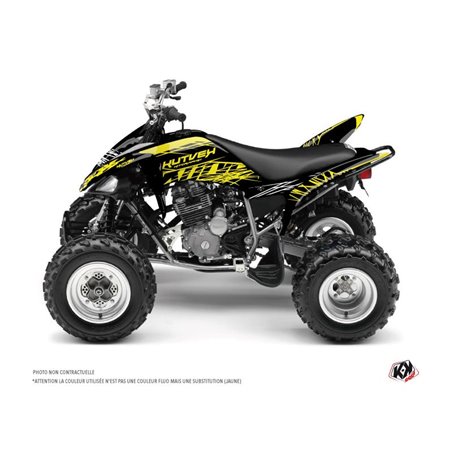 Kit Déco Quad Eraser Fluo Yamaha 250 Raptor Jaune (2008-2014)