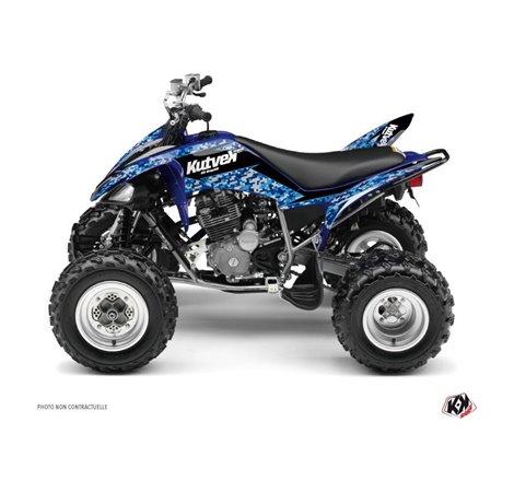 Kit Déco Quad Predator Yamaha 250 Raptor Bleu (2008-2014)