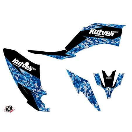 Kit Déco Quad Predator Yamaha 250 Raptor Bleu (2008-2014)