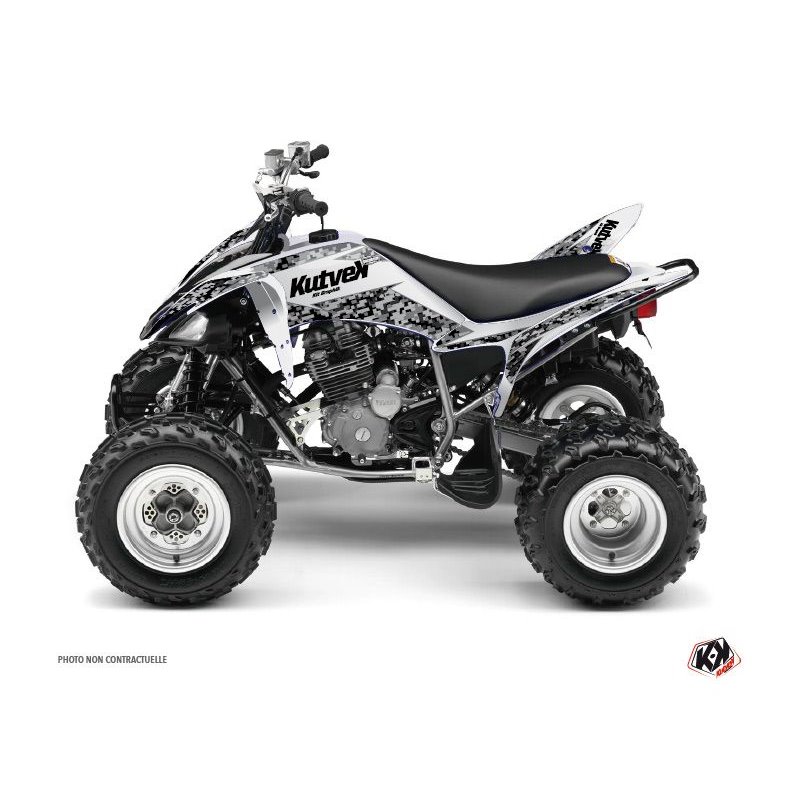 Kit Déco Quad Predator Yamaha 250 Raptor Blanc (2008-2014)