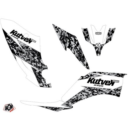 Kit Déco Quad Predator Yamaha 250 Raptor Blanc (2008-2014)