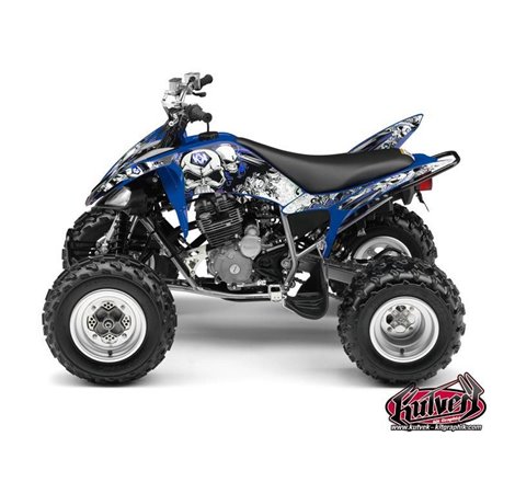 Kit Déco Quad Trash Yamaha 250 Raptor Noir Bleu (2008-2014)