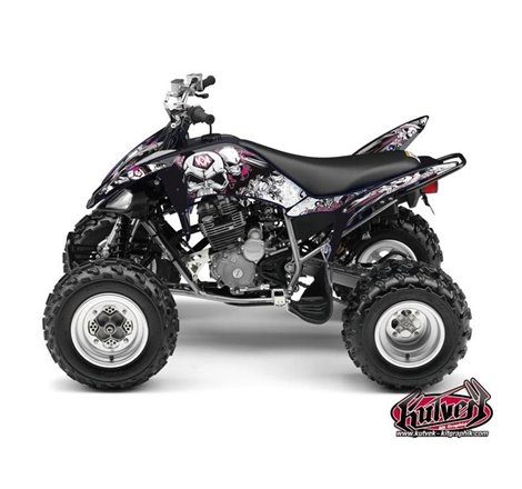 Kit Déco Quad Trash Yamaha 250 Raptor Noir Rose (2008-2014)