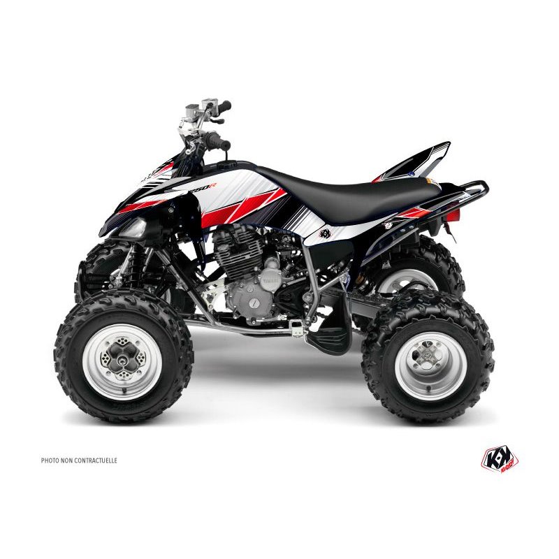 Kit Déco Quad Stripe Yamaha 250 Raptor Rouge (2008-2014)