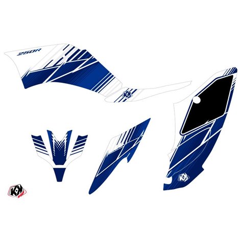 Kit Déco Quad Stripe Yamaha 250 Raptor Bleu Nuit (2008-2014)