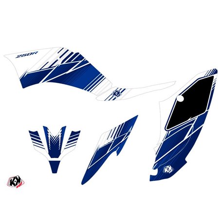 Kit Déco Quad Stripe Yamaha 250 Raptor Bleu Nuit (2008-2014)