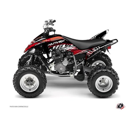 Kit Déco Quad Eraser Yamaha 250 Raptor Rouge Blanc (2008-2014)