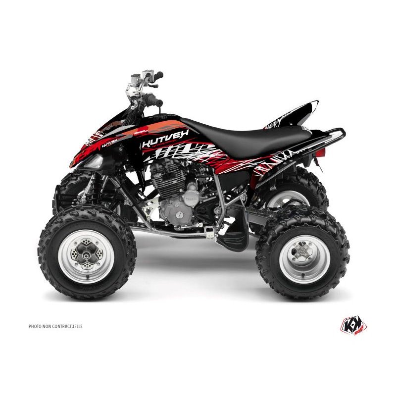 Kit Déco Quad Eraser Yamaha 250 Raptor Rouge Blanc (2008-2014)