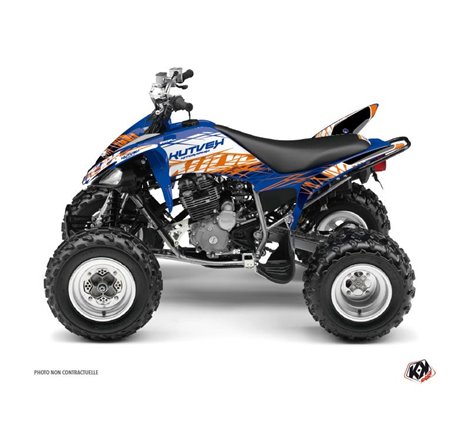 Kit Déco Quad Eraser Yamaha 250 Raptor Bleu Orange (2008-2014)