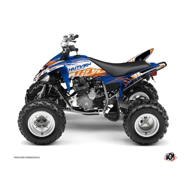 Kit Déco Quad Eraser Yamaha 250 Raptor Bleu Orange (2008-2014)