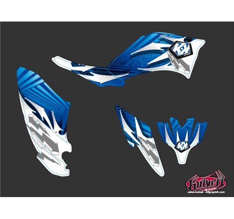 Kit Déco Quad Graff Yamaha 250 Raptor Bleu (2008-2014)