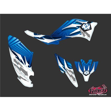 Kit Déco Quad Graff Yamaha 250 Raptor Bleu (2008-2014)