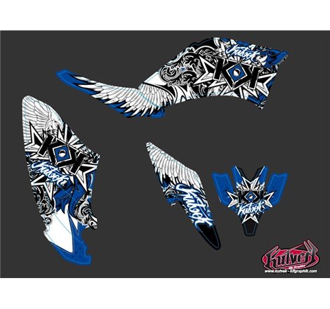 Kit Déco Quad Demon Yamaha 250 Raptor Bleu (2008-2014)