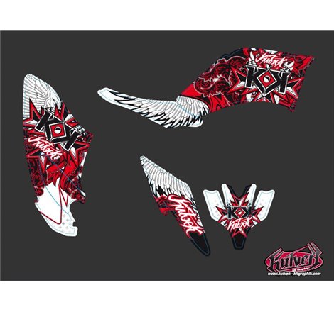 Kit Déco Quad Demon Yamaha 250 Raptor Rouge (2008-2014)