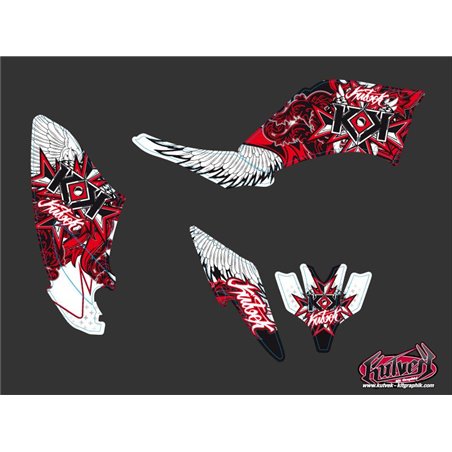 Kit Déco Quad Demon Yamaha 250 Raptor Rouge (2008-2014)