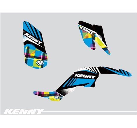 Kit Déco Quad Kenny Yamaha 350 Raptor Bleu (2005-2015)